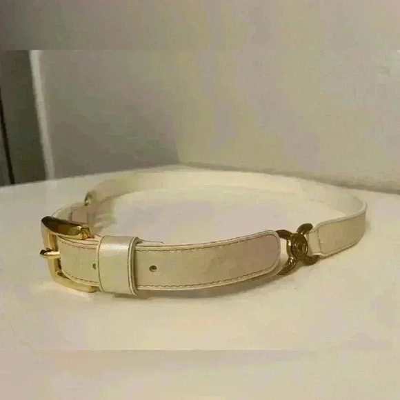 Vintage Women’s Pearl Color‎ Thin Belt Size 29 - Picture 2 of 8
